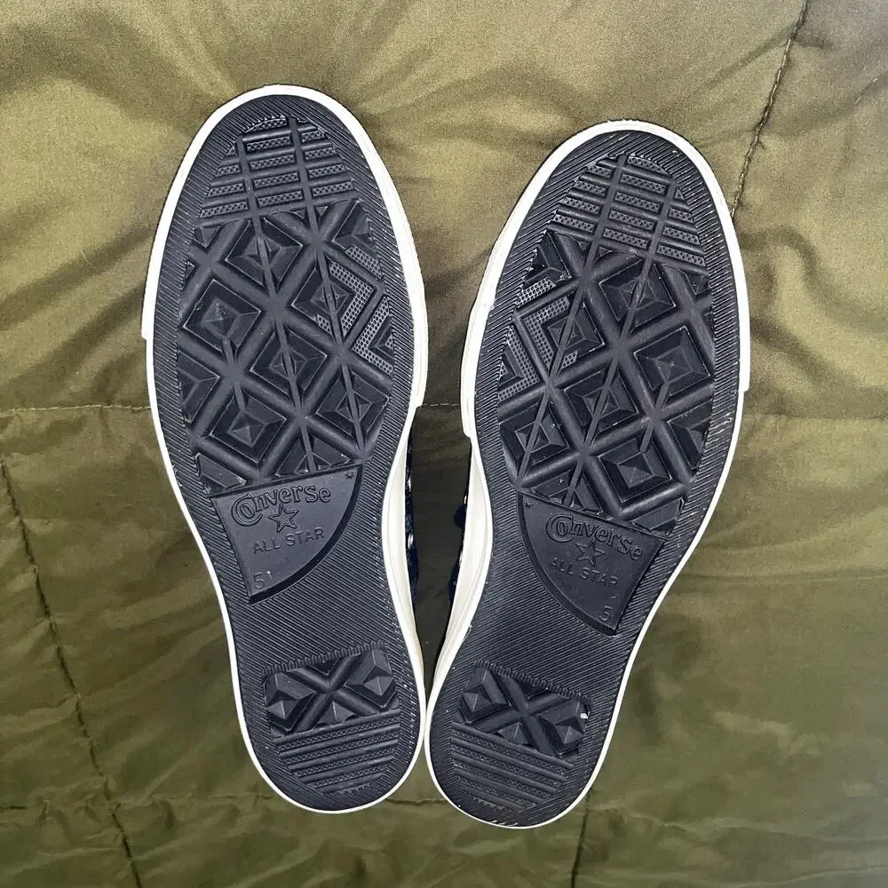 Converse All Star Shoes Black Purple Women 7 Whimsygoth Goblincoren Goth Punk - Picture 2 of 14